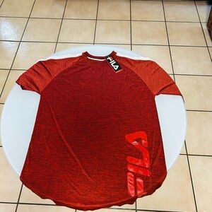 FILA Men's Vibrant Red Short Sleeve Tee